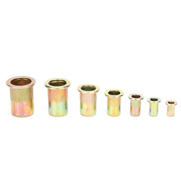 Rivet Nuts, M3/4/5/6/8/10/12 220Pcs Rivet Nuts Insert Nutsert, For Metal Plates Industrial Supplies Rivet Nuts Tool Pipes