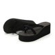 thumbnail image 4 of unbranded Sandalias Negras De Cuña Para Mujer Con Ajuste Cómodo Para Uso Interior Y Exterior, 4 of 8