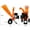 Orange, variant on Excavators Wood Chipper Shredder Mulcher Heavy Duty 7 HP 212cc Gas Powered 3 Inch Max Capacity, EPA certificated engine,Bulldozers