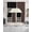Brown, variant on Beige Swag Valances for Windows, Small Curtains Drapes, Modern Abstract Art Farmhouse Striped Kitchen Window Curtains Over Sink Rod Pocket Window Treatment Valance for Bedroom/Bathroom 56"x36"