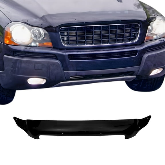 Front Bug Shield Hood Deflector Guard for Volvo XC90 2003-2006, Black Smoke