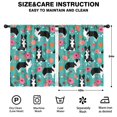 thumbnail image 2 of Blackout Kids Curtains,Border Collie Dog and Flower Florals Childrens Insulated Curtains Set Of 2,Bedroom Essentials,Toddler Room Decor 42"x54"(106x137cm), 2 of 4