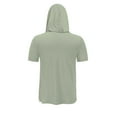 thumbnail image 6 of AnuYalue Mens UPF 50+ Short Sleeve Sun Shirts Big and Tall Unisex Sun Protection Ice Silk Hooded T-Shirt Outdoor Hooded Tshirt, 6 of 7