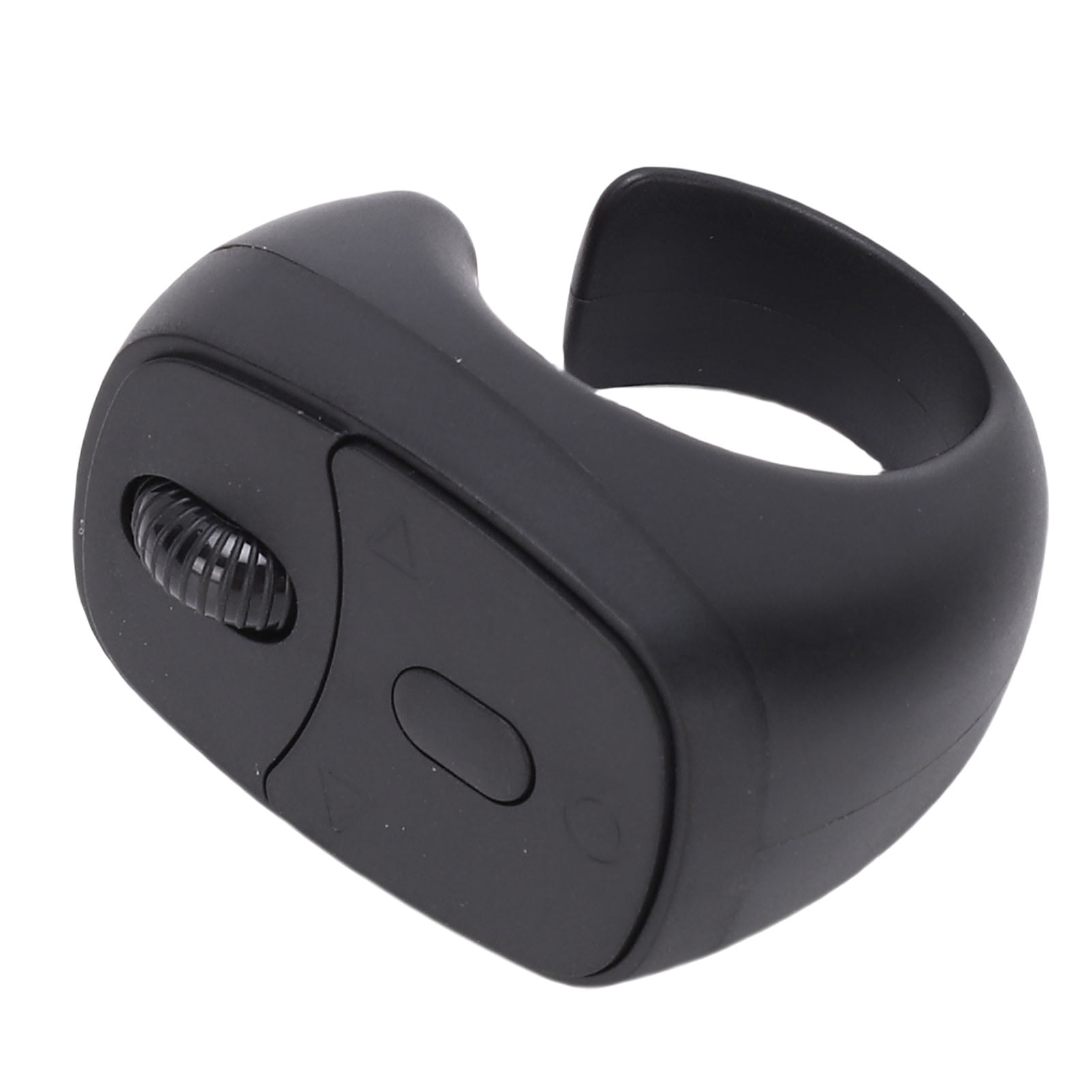 Yajisi Phone Scroller Remote Fingertip Bluetooth Camera Control Multifunction Wireless Page Turner Ring for Phone Tablet, Black Color Edition, Compact Size 3.15 inches / 8 cm Length