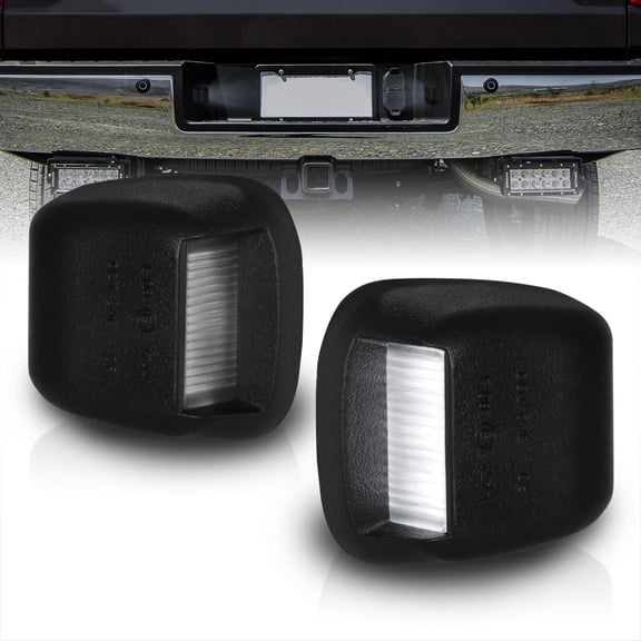 AJP Distributors White SMD LED License Plate Lights Tag Bumper Lamps Assembly Pair Compatible/Replacement For Nissan Titan Frontier Armada Xterra Equator 07 08 09 10 11 12 13 14 15 16 17 18 19 20 21