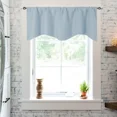 thumbnail image 6 of Howarmer Solid Color Polyester Valance Curtains with Rod Pocket ( Sky Blue ), 6 of 6