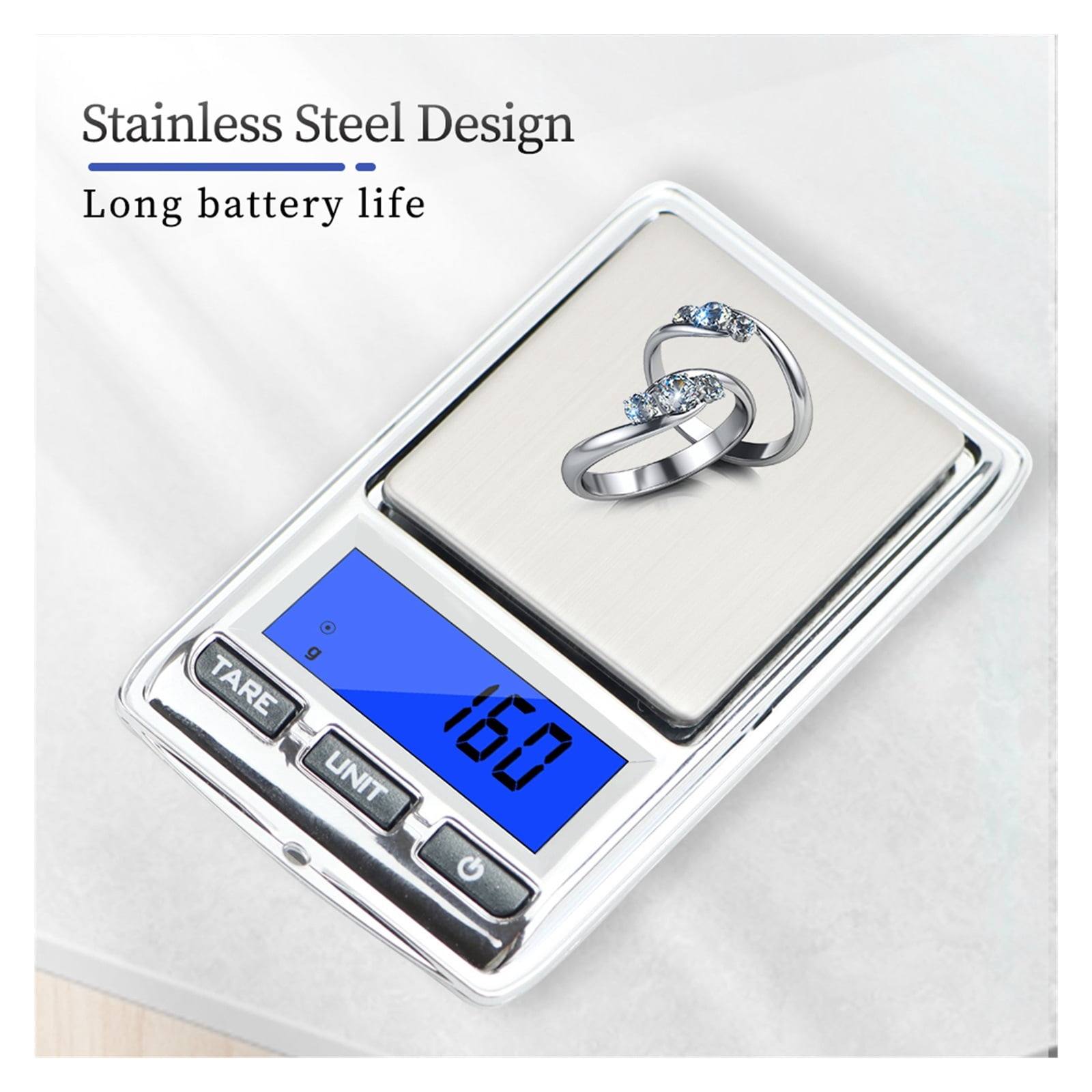 200g 0.01g Mini Electronic Scales Precision Pocket Digital LCD Scale Gold Silver Jewelry Balance ,Multi Measuring Units