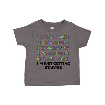 

Inktastic I m Just Getting Started- Pi Day Colorful Numbers Gift Toddler Boy or Toddler Girl T-Shirt