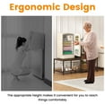 thumbnail image 6 of Mini Fridge Stand with Storage, ETASE Microwave Stand with Power Outlet, Mini Refrigerator Stand with Movable Storage Basket for Dorm Home(Brown), 6 of 12