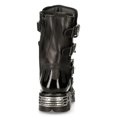 thumbnail image 6 of New Rock 727-S1 Black Spiked Gothic Mid Calf Boots 42, 6 of 8
