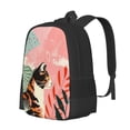 thumbnail image 1 of Fotbe Colorful Cat With Flowers Mochila para Hombre y Mujer - Tela Oxford 600D Resistente - Mochila Impermeable de Gran Capacidad para Escuela, Viajes y Senderismo, 1 of 6