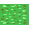 thumbnail image 1 of Ahgly Company Machine Washable Indoor Rectangle Transitional Lime Green Area Rugs, 2' x 3', 1 of 7