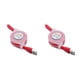 thumbnail image 2 of sweethay Divertidas luces LED, línea de carga de teléfono, Cable de datos retráctil, Cable luminoso Micro USB, reemplazo para Cable de de rojo 1m 2Conjunto, 2 of 6