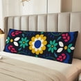thumbnail image 6 of Lsque Colorful Mexican Flower Body Pillow Case Cover,Ultra-Soft Microfiber Bed Pillow Cases 20x54 inches,Elegant Bedding,Breathable Durable Pillow Cover with Envelope Closure, 6 of 8