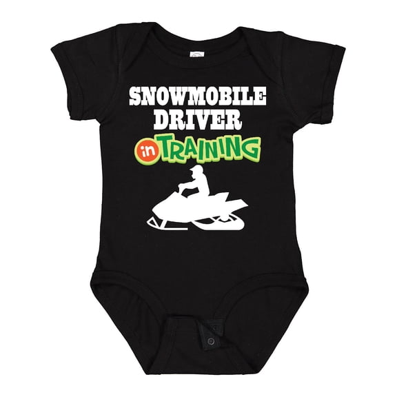 Inktastic Snowmobile Driver in Training Boys Baby Bodysuit