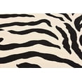 thumbnail image 5 of Unique Loom 3125070 Zebra Animal Print Square Rug, 6 Feet, Ivory/Black, 5 of 5
