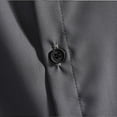 thumbnail image 3 of DPTALR Chemise Homme à Manches Courtes en Soie Glacée de Couleur Unie avec un Col Revers Chemise à Manches Courtes à Manches Courtes Col Rond Top/chemise, 3 of 5