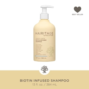 Hairitage Length Check Biotin Shampoo for Dry Damaged Hair, 13 Oz