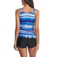 thumbnail image 1 of Traje de baño Nikou para mujer estampado de rayas Cuello redondo, 1 of 7
