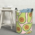 thumbnail image 5 of Goofa Cute Avocado Printed Circular Hamper,Laundry Basket with Handles,Storage Baskets Foldable,Large Capacity Laundry Hamper-, 5 of 8