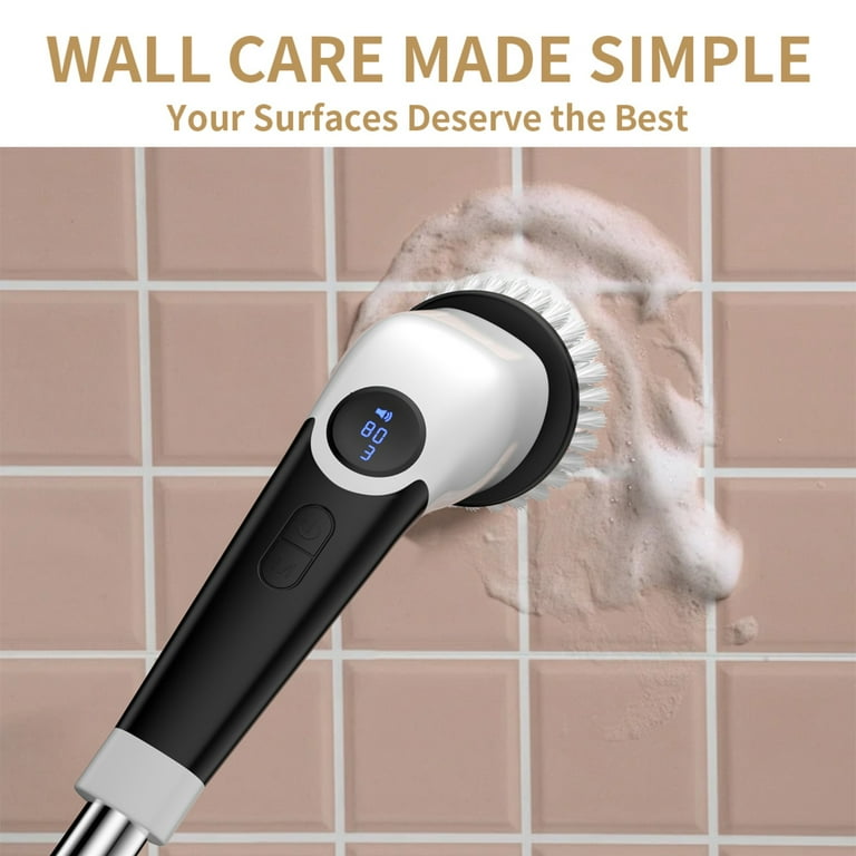 YKYI Electric Spin Scrubber, 8 Brush Heads, 3-Speed Voice