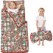 Pioneer Flower Floral Print Pattern Toddler Nap Mats for Kids Preschool,Sleeping Mat Bag or Kids,Toddler Sleeping Bag,Toddler Nap Mat or Daycare
