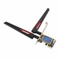 thumbnail image 1 of PCI Express X1 WiFi Card, Wide Range PC  Adapter Card  4.0 Stable 1200Mbps 7260AC with 10dBi Dual Antenna for Computer, 1 of 8
