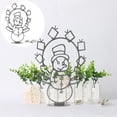 thumbnail image 1 of Fiudx Guirnalda de Luces con Diseño de Bolas de Nieve, Decoración Navideña Animada, Muñeco de Nieve y Pingüino Brillantes, Marco para Jardín Exterior, Decoración Invernal, Regalo Navideño, Tamaño 30, 1 of 5