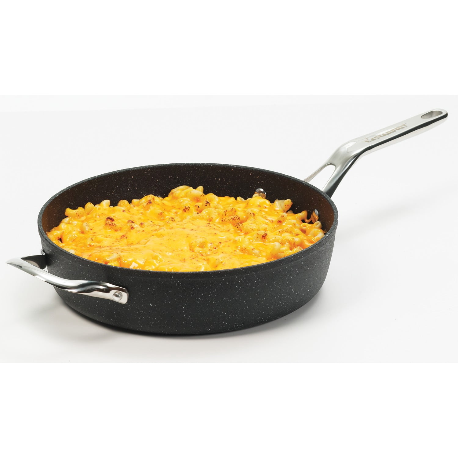 THE ROCK by Starfrit 10-Piece Non-Stick Aluminum Cookware Set with Stainless Steel Handles, Black, 060319-001-0000