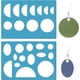 thumbnail image 1 of Plantillas reutilizables para hacer aretes, de plástico, ovalados, semicirculares y redondos, con 2 estilos de formas de joyería. Plantillas de corte lapidarias., 1 of 7