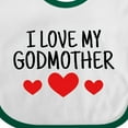 thumbnail image 4 of Inktastic I Love My Godmother Boys or Girls Baby Bib, 4 of 4