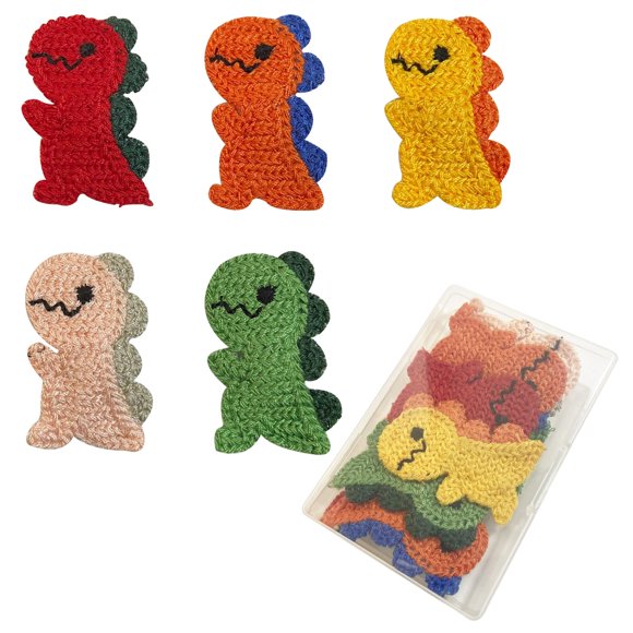 10 Piece Dinosaur Snap Hair Clips, Cute Barrettes and Cartoon Hairpins for Women, Girls, Toddlers, and Kids
