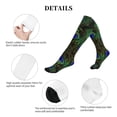 thumbnail image 5 of Lsque Peacock Feathers Pattern Sport Compression Socks for Men & Women 15-20 mmHg Knee High Nurse Pregnant Running Medical and Travel Athletic, 5 of 6