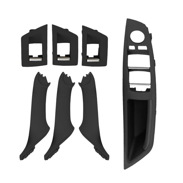 7 Piezas de Cubi de de Manija Interior do Izquierdo LHD para F10 F18, Premium Duradero Negro Sunnimix Manija de puerta interior
