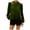 Pullover-Army Green, variant on Lace Velvet Blouses for Women Holiday Long Sleeve Crew Neck Mesh Patchwork Tops Trendy Flowy Ruffle Hem Solid Color Shirt Casual Outfits 2025