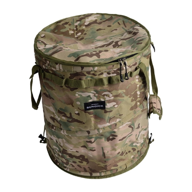 Cubo de basura para acampar Cesta de basura plegable para ropa sucia Papelera de reciclaje para el hogar 41cmx47cm Cola bote de basura al aire libre