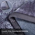 thumbnail image 2 of NC Sherpa Borrego Blanket 3 Piece, Flannel Fleece Blanket Set, King 79"x91", Grey, 2 of 6