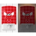 thumbnail image 2 of Caroline's Treasures BB9124CNL Cupid Monster Angel on Plaid #4 Ceramic Night Light, 6x4x3", multicolor, 2 of 2