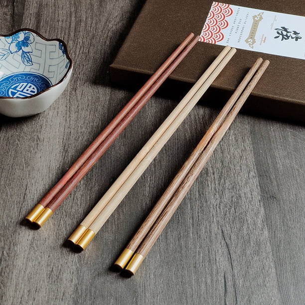 Palillos de madera roja con forma de cúpula, alitas de pollo, palillos de madera para el hogar, vajilla de moda, regalo comunitario, rápido