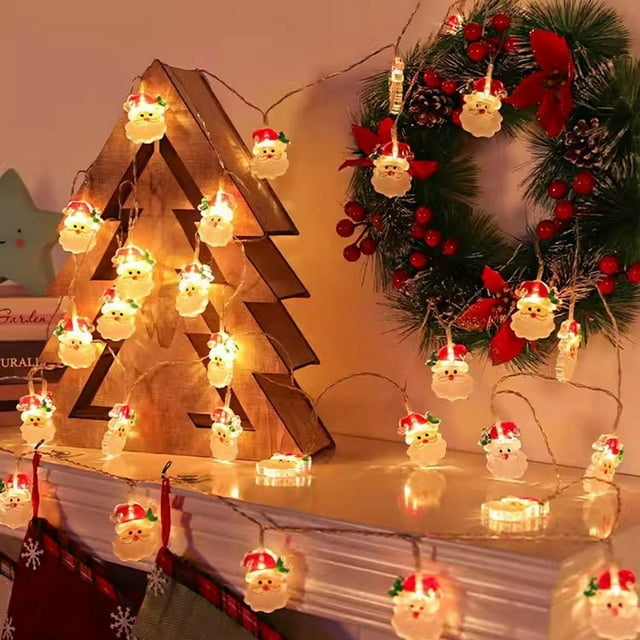 MTBLYS Christmas Led Light String 59 Inch 10 Colors Holiday Decorative Lights Indoor Outdoor Use Tree Window Decor