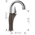 thumbnail image 7 of Blanco 526384 Artona 1.5 GPM Single Hole Pull Down Bar Faucet - PVD Steel / Anthracite, 7 of 7
