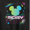 thumbnail image 3 of Disney - Mickey Vaporwave Sunset - Toddler & Youth Crewneck Fleece Sweatshirt, 3 of 5