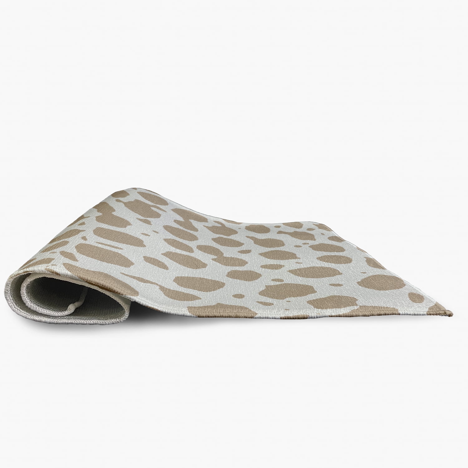 24" 36" Simply Daisy Leopard Pattern Modern & Contemporary Chenille Area Rug, Brown