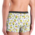 thumbnail image 4 of Men's Boxer Briefs, Lemon Lavender Flowers Soft Comfy Mens Underwear Boxer Briefs Breathable With Widen Waist, 4 of 7