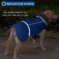 thumbnail image 4 of Abrigo de invierno impermeable para perros, ropa para perros de cuello alto para climas fríos, ropa gruesa forrada de lana para perros, chaleco para mascotas, 4 of 7