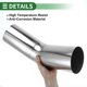 thumbnail image 5 of Tubería de escape de mandril de 45 grados, tubería personalizada para automóvil modificado, 102mm/4" OD, 200mm/7.87" de longitud, acero inoxidable 304, tono plateado, 5 of 7