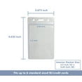 thumbnail image 3 of 10pack Vertical PVC ID Card Badge Holder - Waterproof and Resealable Zip - Clear Vinyl Heavy Duty 0.4mm Thickness, 3 of 3
