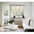 thumbnail image 2 of Gorgeous Home Linen K36 Elegant Voile Sheer Waterfall Swag Valance with Bronze Grommets, 36" x 16", 1-Piece Ivory, 2 of 5