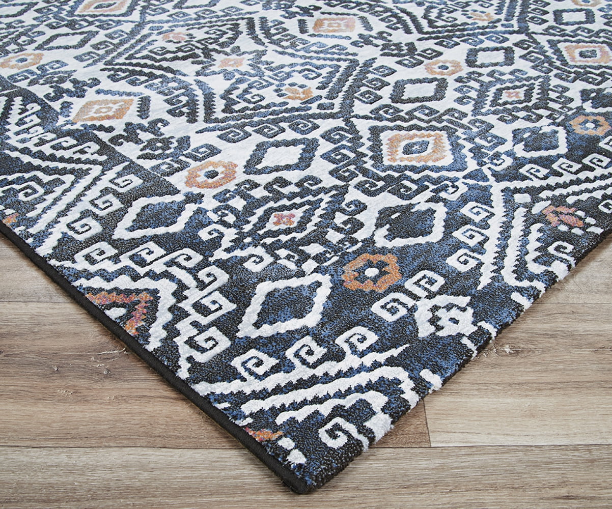 Couristan Everest Bohemia Denim-Ivory Area Rug