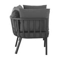 thumbnail image 4 of Afuera Living 2-Piece Modern Aluminum Patio Sectional Sofa in Gray/Charcoal, 4 of 10